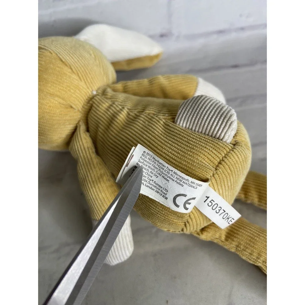 Manhattan Toy Folksy Foresters Bunny Rabbit Corduroy Plush Stuffed Animal 2012